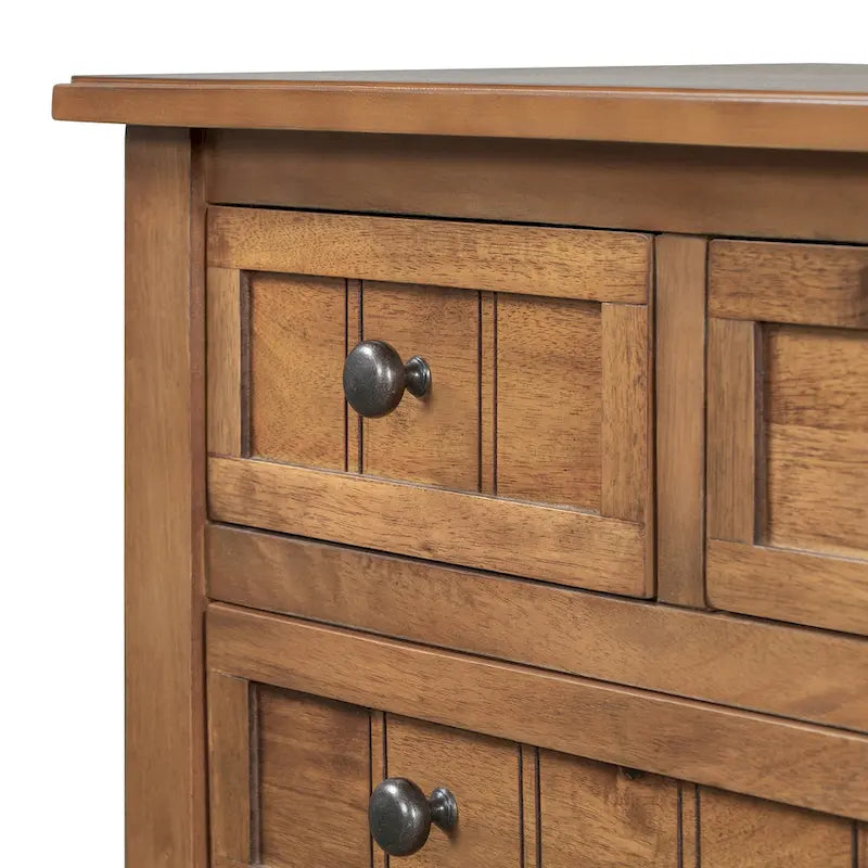 Console classique de 23,7 pouces avec trois tiroirs de rangement et une étagère inférieure