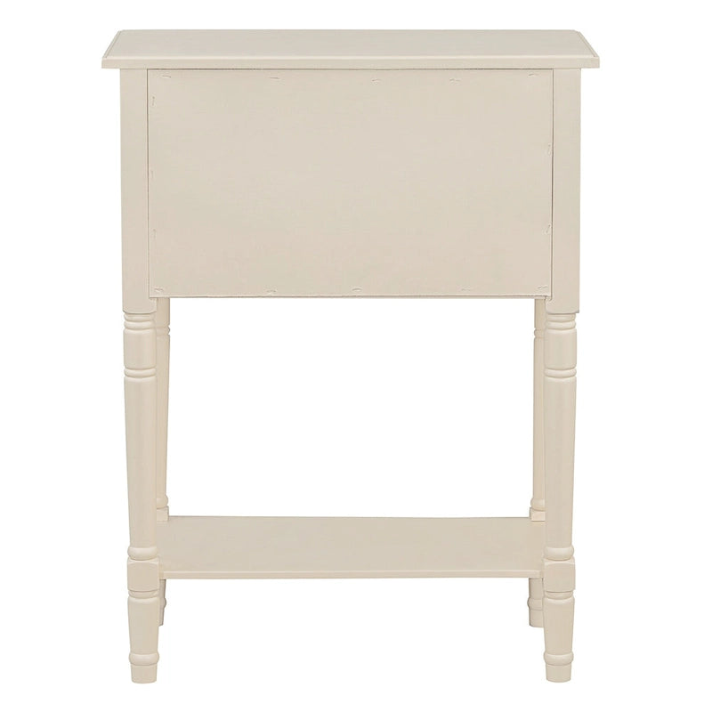 Console classique de 23,7 pouces avec trois tiroirs de rangement et une étagère inférieure