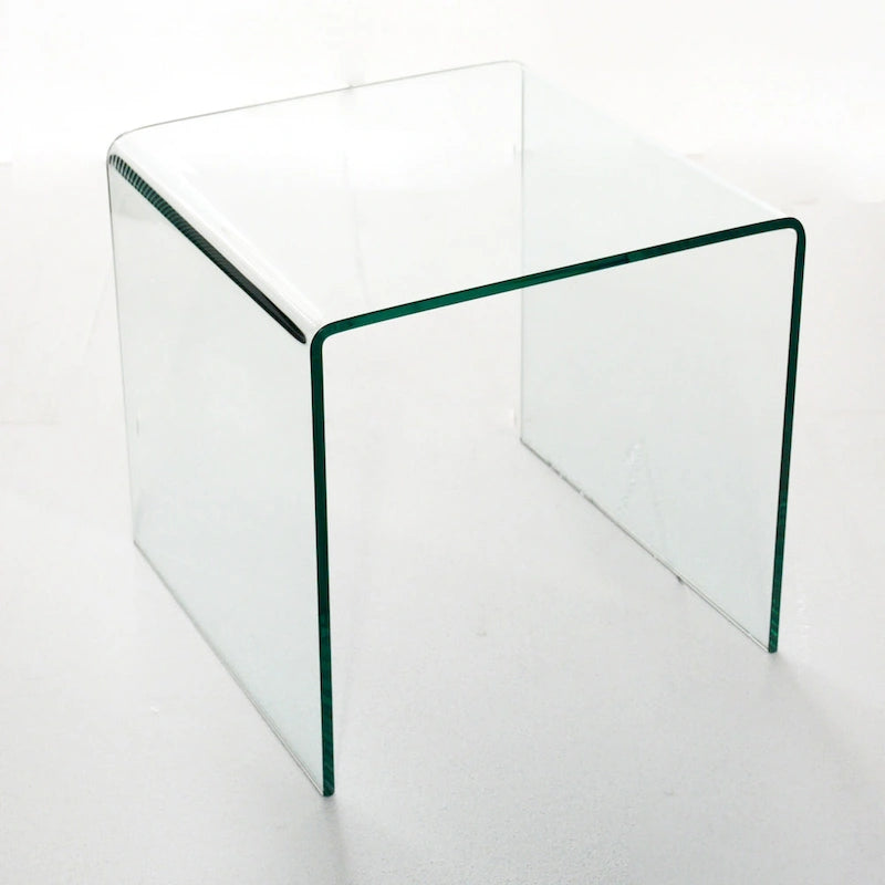 Console en Verre, Table Console en Verre Trempé Transparent