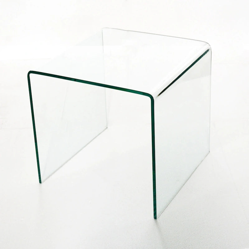 Console en Verre, Table Console en Verre Trempé Transparent