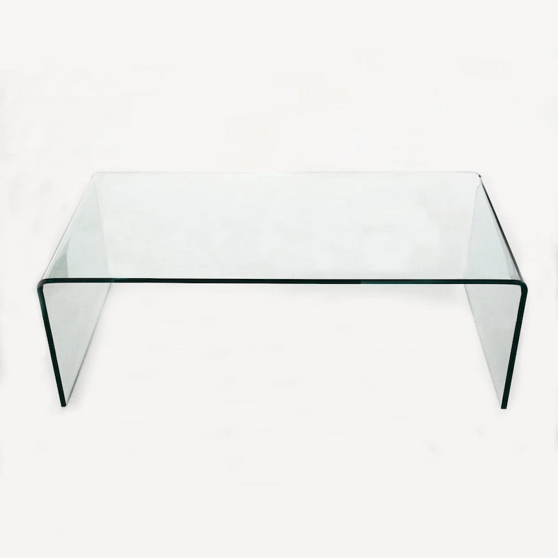 Console en Verre, Table Console en Verre Trempé Transparent
