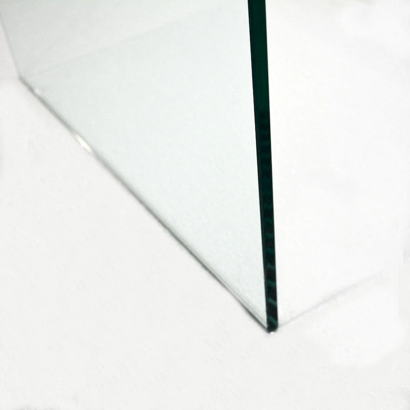 Console en Verre, Table Console en Verre Trempé Transparent