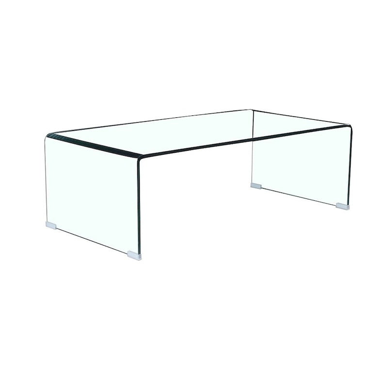 Console en Verre, Table Console en Verre Trempé Transparent