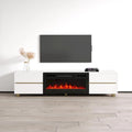 Meuble TV avec cheminée
