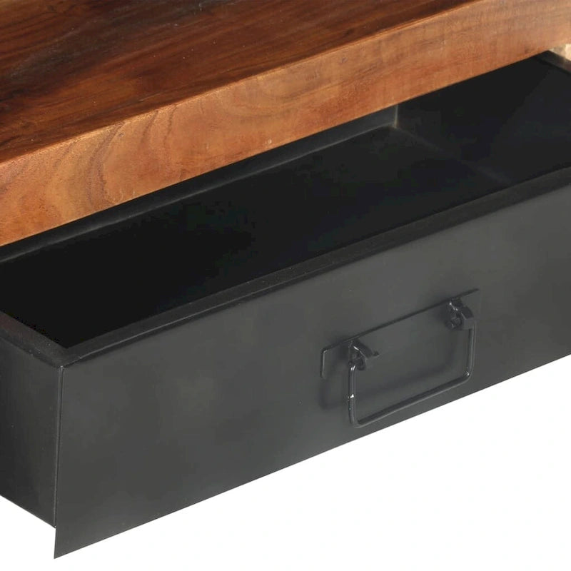 Meuble TV 47,2x11,8x15,7 Bois Massif avec Finition