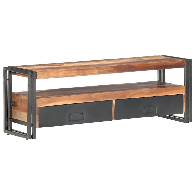 Meuble TV 47,2x11,8x15,7 Bois Massif avec Finition