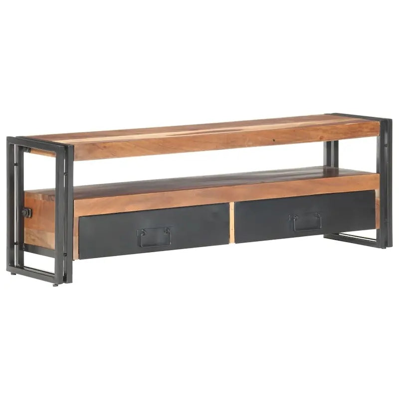 Meuble TV 47,2x11,8x15,7 Bois Massif avec Finition