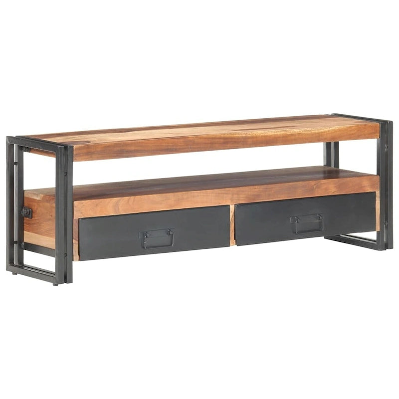 Meuble TV 47,2x11,8x15,7 Bois Massif avec Finition