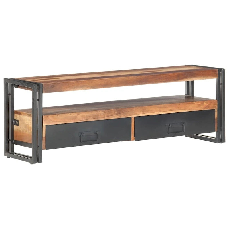 Meuble TV 47,2x11,8x15,7 Bois Massif avec Finition