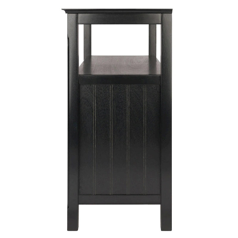 Meuble buffet, noir - 36 x 18.03 x 35.98 pouces - 36 x 18.03 x 35.98 pouces