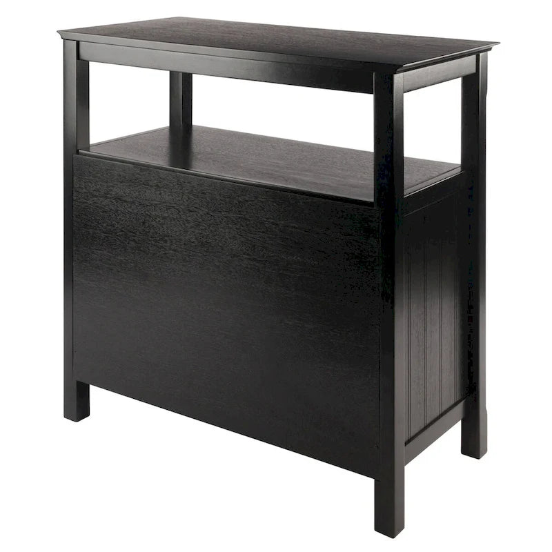 Meuble buffet, noir - 36 x 18.03 x 35.98 pouces - 36 x 18.03 x 35.98 pouces