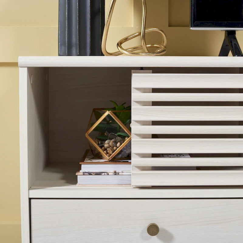 Meuble TV/média 3 tiroirs (téléviseur à écran plat de 65 po) - 58,7 po x 15,2 po x 23,9 po - 59Wx15Px24H