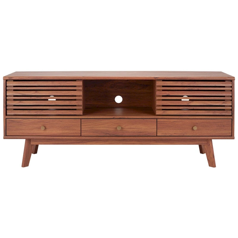 Meuble TV/média 3 tiroirs (téléviseur à écran plat de 65 po) - 58,7 po x 15,2 po x 23,9 po - 59Wx15Px24H