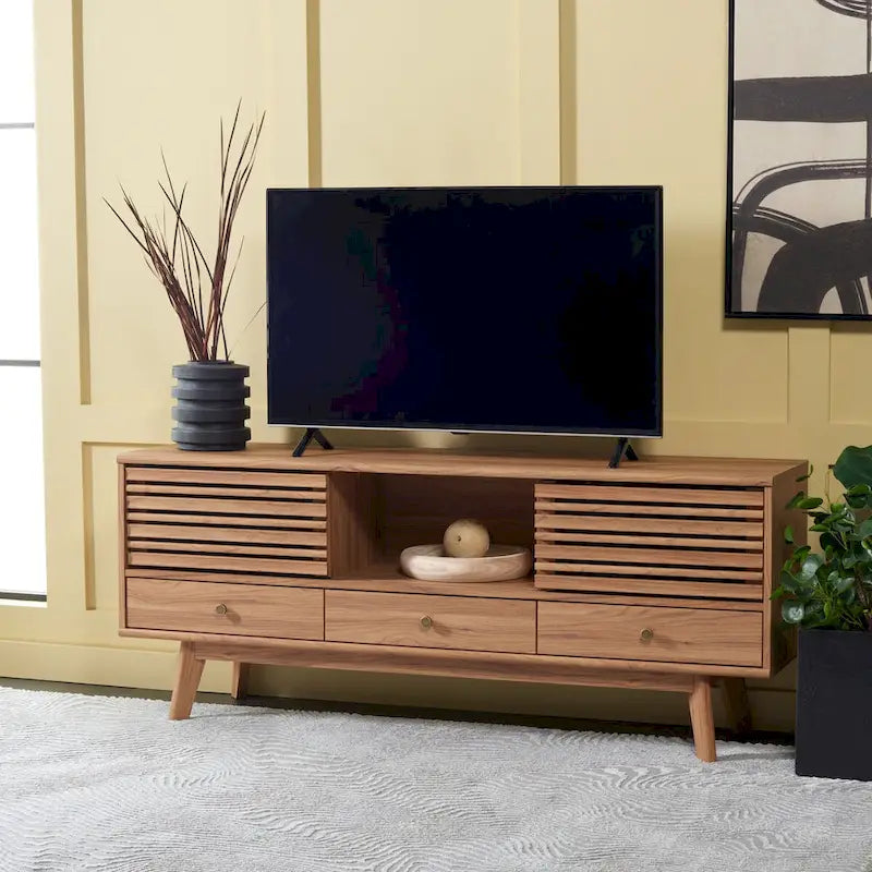 Meuble TV/média 3 tiroirs (téléviseur à écran plat de 65 po) - 58,7 po x 15,2 po x 23,9 po - 59Wx15Px24H