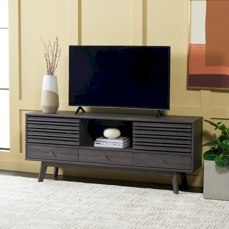 Meuble TV/média 3 tiroirs (téléviseur à écran plat de 65 po) - 58,7 po x 15,2 po x 23,9 po - 59Wx15Px24H