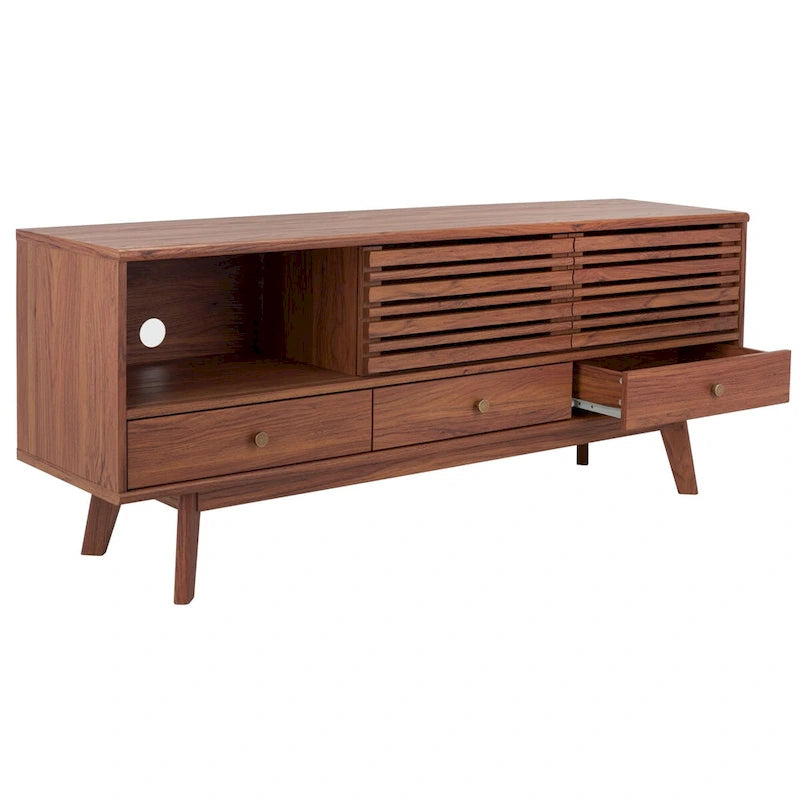 Meuble TV/média 3 tiroirs (téléviseur à écran plat de 65 po) - 58,7 po x 15,2 po x 23,9 po - 59Wx15Px24H