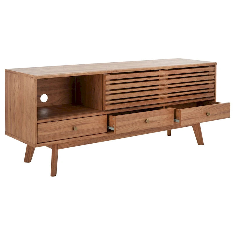 Meuble TV/média 3 tiroirs (téléviseur à écran plat de 65 po) - 58,7 po x 15,2 po x 23,9 po - 59Wx15Px24H