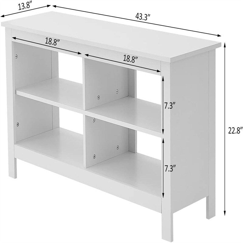 Meubles TV 4 niches - 13,8P x 43,3L x 22,8H