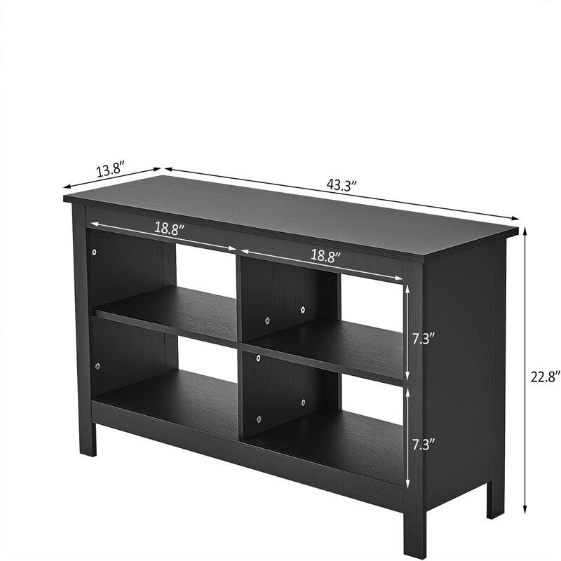 Meubles TV 4 niches - 13,8P x 43,3L x 22,8H
