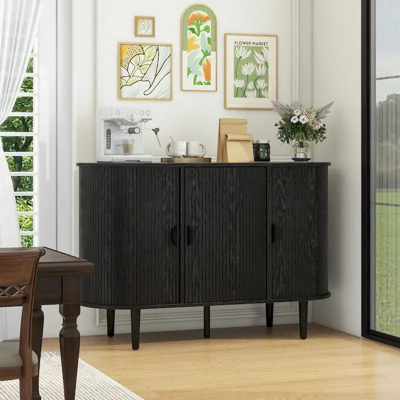 Meuble de rangement d'appoint avec 3 portes