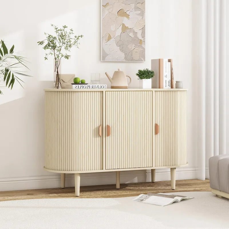 Meuble de rangement d'appoint avec 3 portes