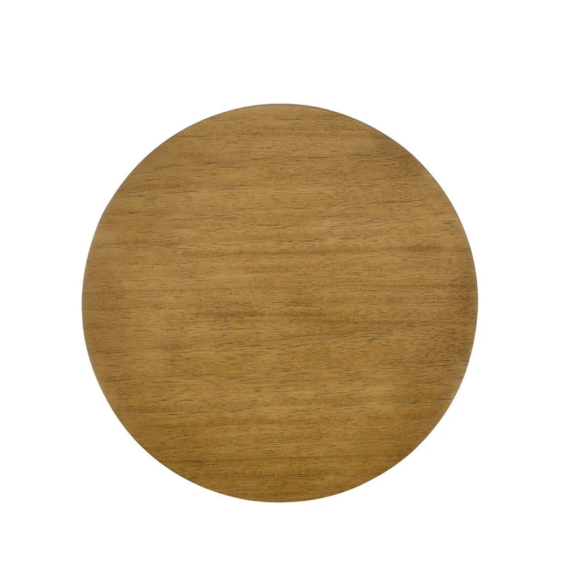 Table basse ronde moderne en bois massif