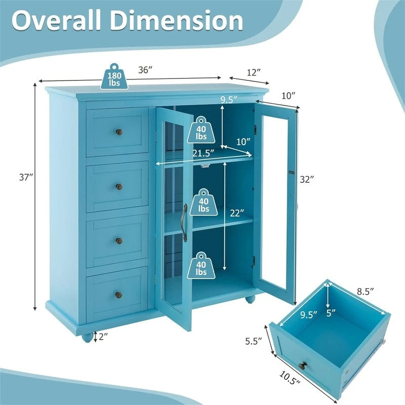 Buffet de rangement – 12P x 36L x 37H