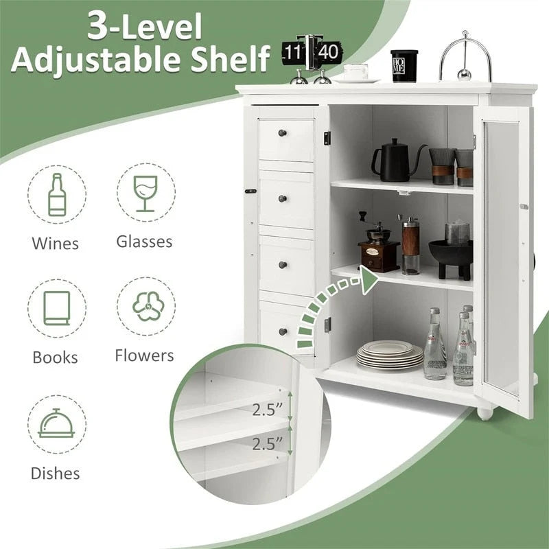 Buffet de rangement – 12P x 36L x 37H