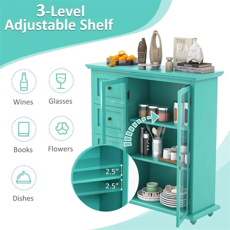 Buffet de rangement – 12P x 36L x 37H