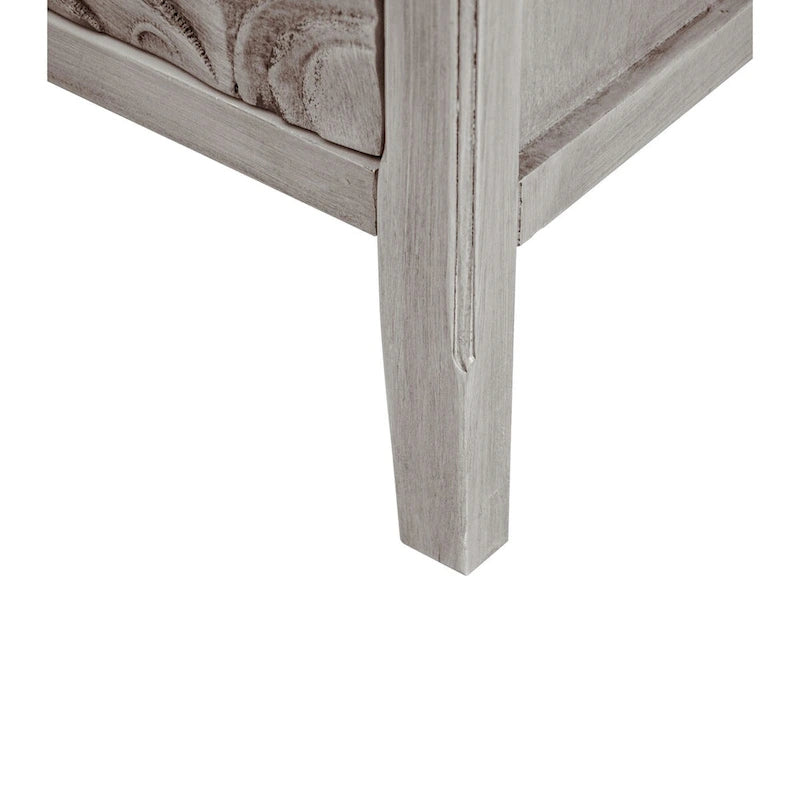 Armoire 2 portes, Meuble américain, Convient pour chambre à coucher, salon, bureau, Gris+Blanc